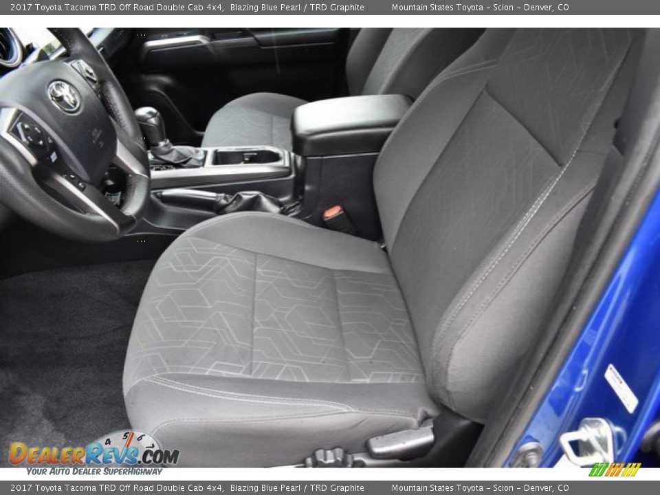 2017 Toyota Tacoma TRD Off Road Double Cab 4x4 Blazing Blue Pearl / TRD Graphite Photo #11