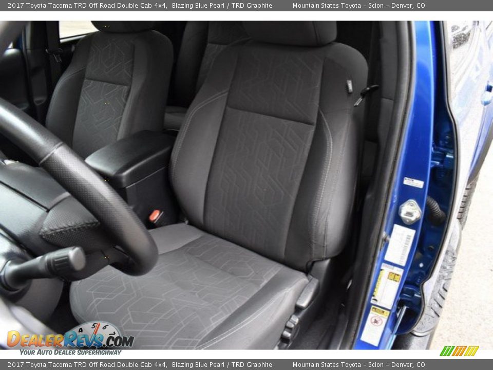 2017 Toyota Tacoma TRD Off Road Double Cab 4x4 Blazing Blue Pearl / TRD Graphite Photo #12