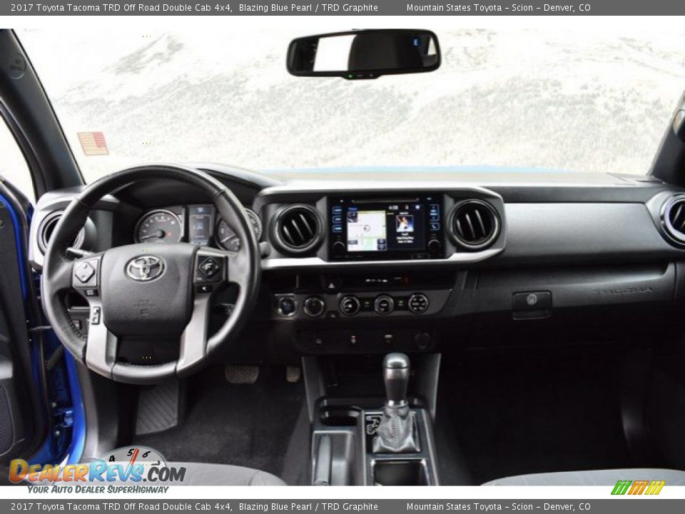 2017 Toyota Tacoma TRD Off Road Double Cab 4x4 Blazing Blue Pearl / TRD Graphite Photo #13