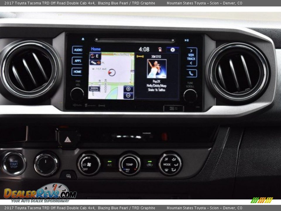 2017 Toyota Tacoma TRD Off Road Double Cab 4x4 Blazing Blue Pearl / TRD Graphite Photo #14