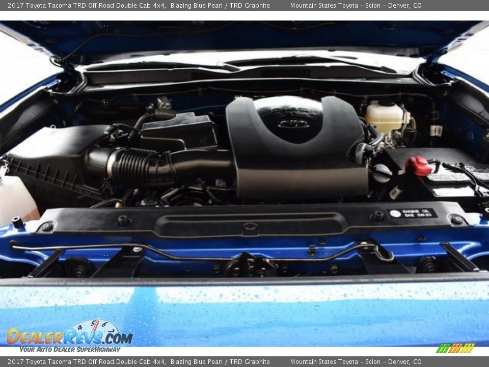 2017 Toyota Tacoma TRD Off Road Double Cab 4x4 Blazing Blue Pearl / TRD Graphite Photo #27