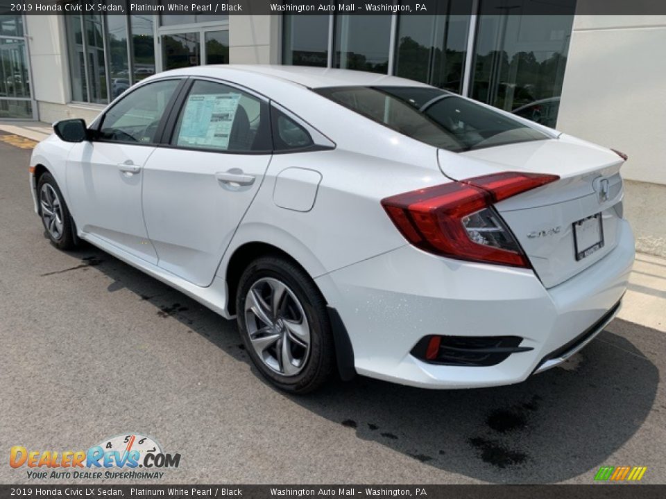 2019 Honda Civic LX Sedan Platinum White Pearl / Black Photo #7