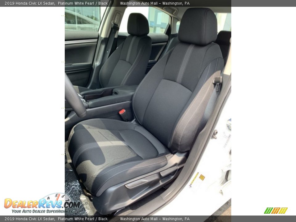2019 Honda Civic LX Sedan Platinum White Pearl / Black Photo #14