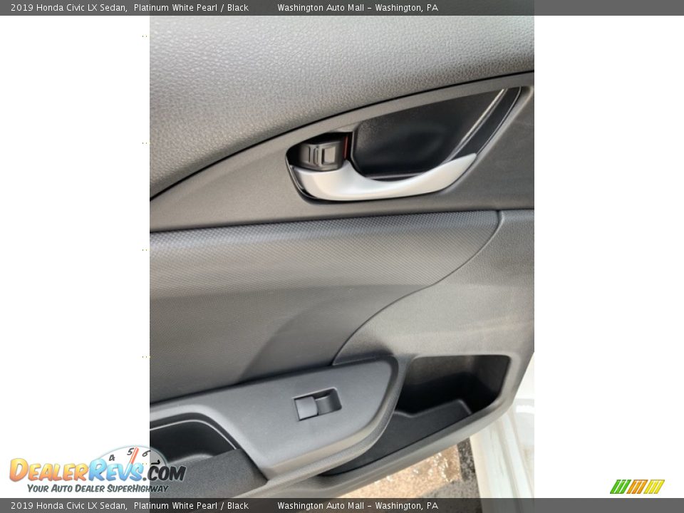 2019 Honda Civic LX Sedan Platinum White Pearl / Black Photo #17