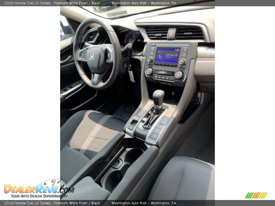 2019 Honda Civic LX Sedan Platinum White Pearl / Black Photo #27