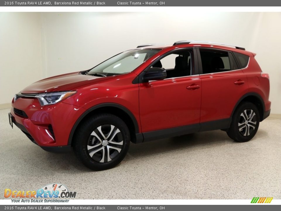 2016 Toyota RAV4 LE AWD Barcelona Red Metallic / Black Photo #3