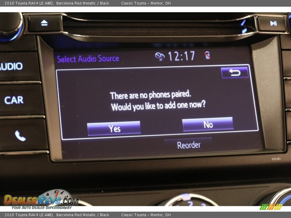 2016 Toyota RAV4 LE AWD Barcelona Red Metallic / Black Photo #11