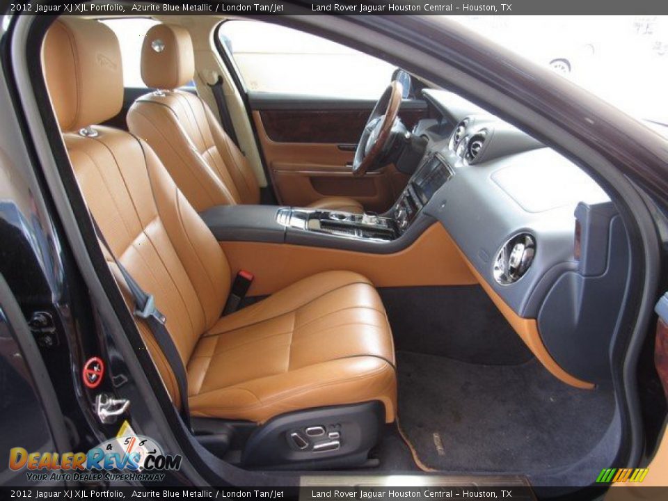 2012 Jaguar XJ XJL Portfolio Azurite Blue Metallic / London Tan/Jet Photo #3