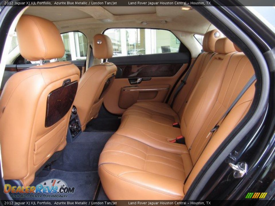 2012 Jaguar XJ XJL Portfolio Azurite Blue Metallic / London Tan/Jet Photo #5