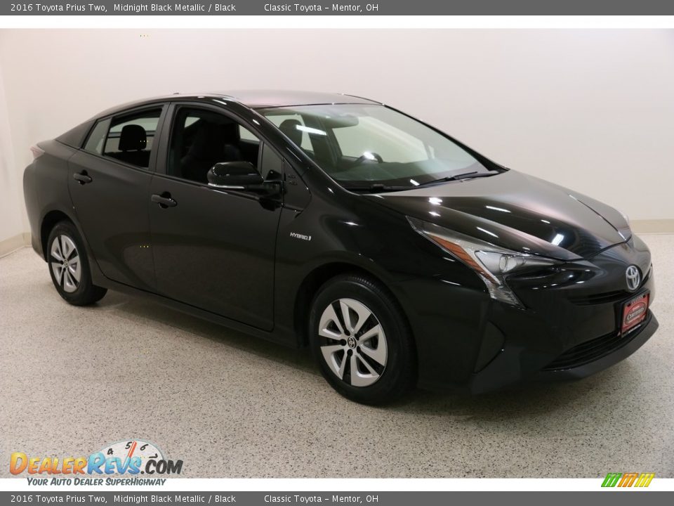 2016 Toyota Prius Two Midnight Black Metallic / Black Photo #1