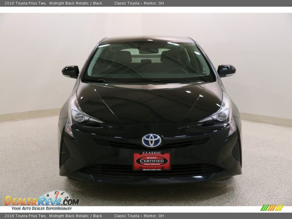 2016 Toyota Prius Two Midnight Black Metallic / Black Photo #2