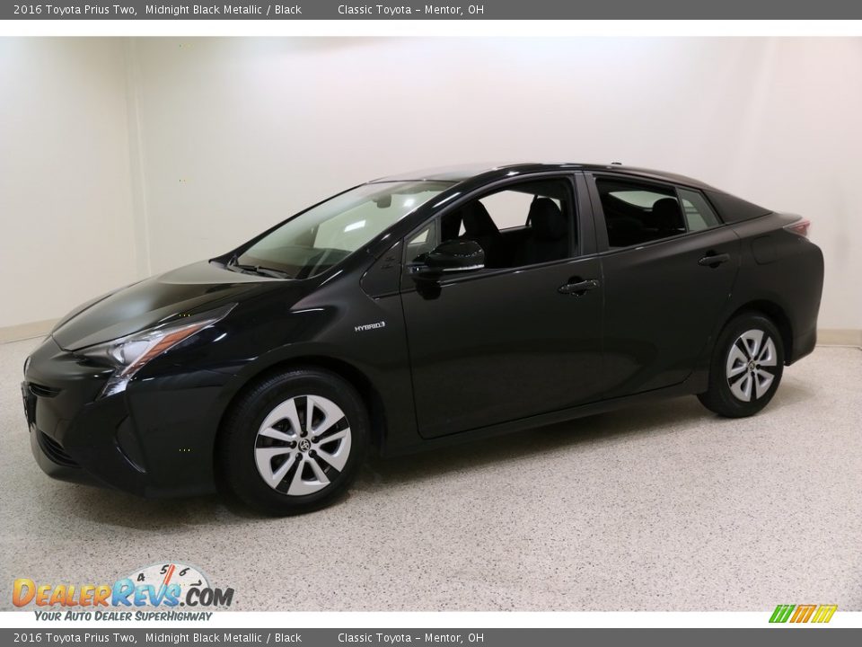 2016 Toyota Prius Two Midnight Black Metallic / Black Photo #3