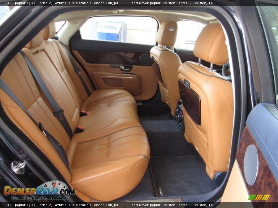 2012 Jaguar XJ XJL Portfolio Azurite Blue Metallic / London Tan/Jet Photo #20