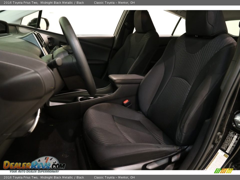 2016 Toyota Prius Two Midnight Black Metallic / Black Photo #5