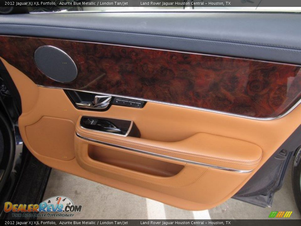 2012 Jaguar XJ XJL Portfolio Azurite Blue Metallic / London Tan/Jet Photo #21