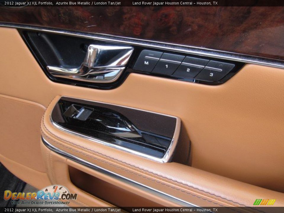2012 Jaguar XJ XJL Portfolio Azurite Blue Metallic / London Tan/Jet Photo #22