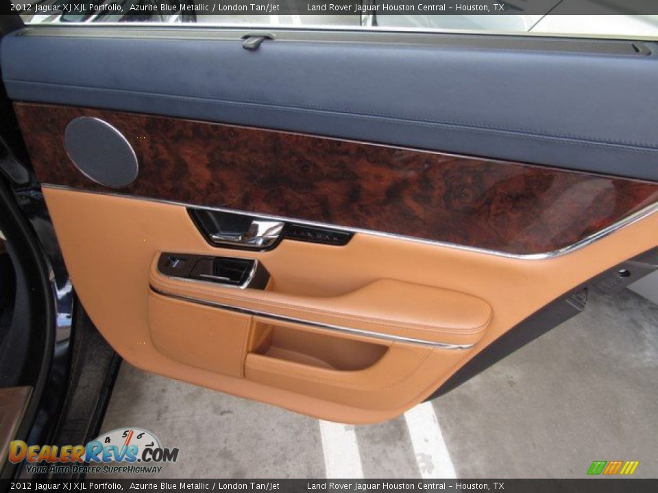 2012 Jaguar XJ XJL Portfolio Azurite Blue Metallic / London Tan/Jet Photo #23