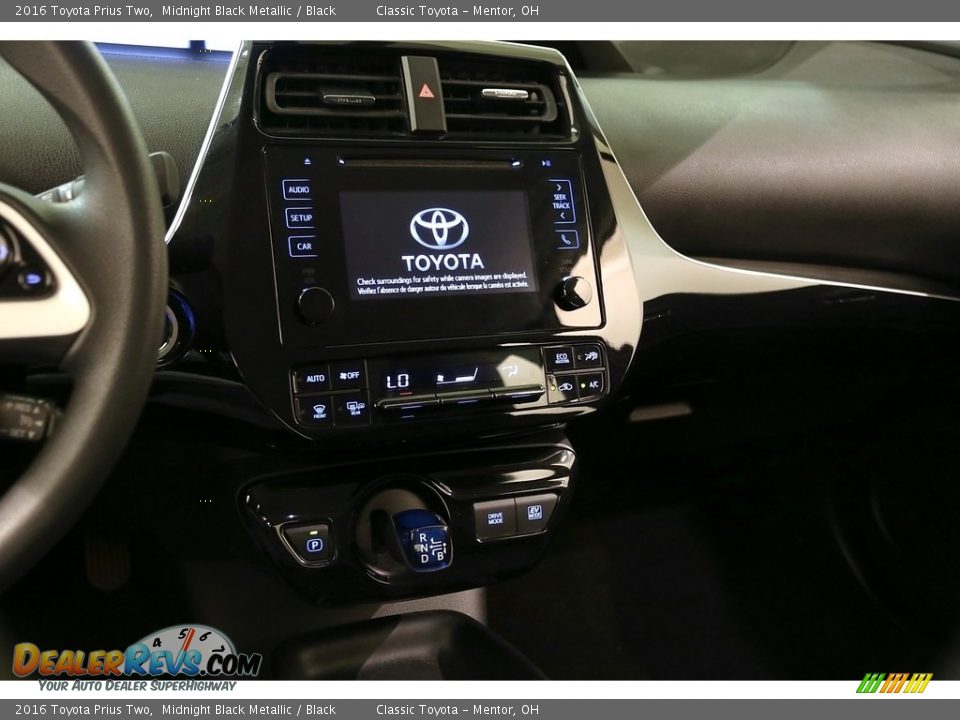 2016 Toyota Prius Two Midnight Black Metallic / Black Photo #9