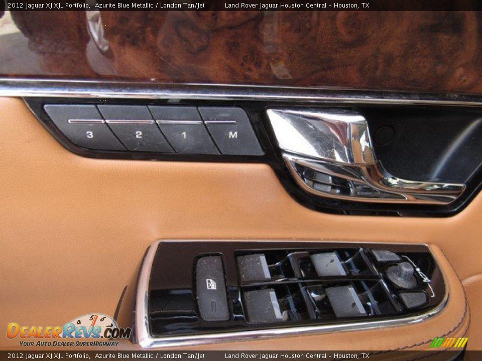 2012 Jaguar XJ XJL Portfolio Azurite Blue Metallic / London Tan/Jet Photo #26