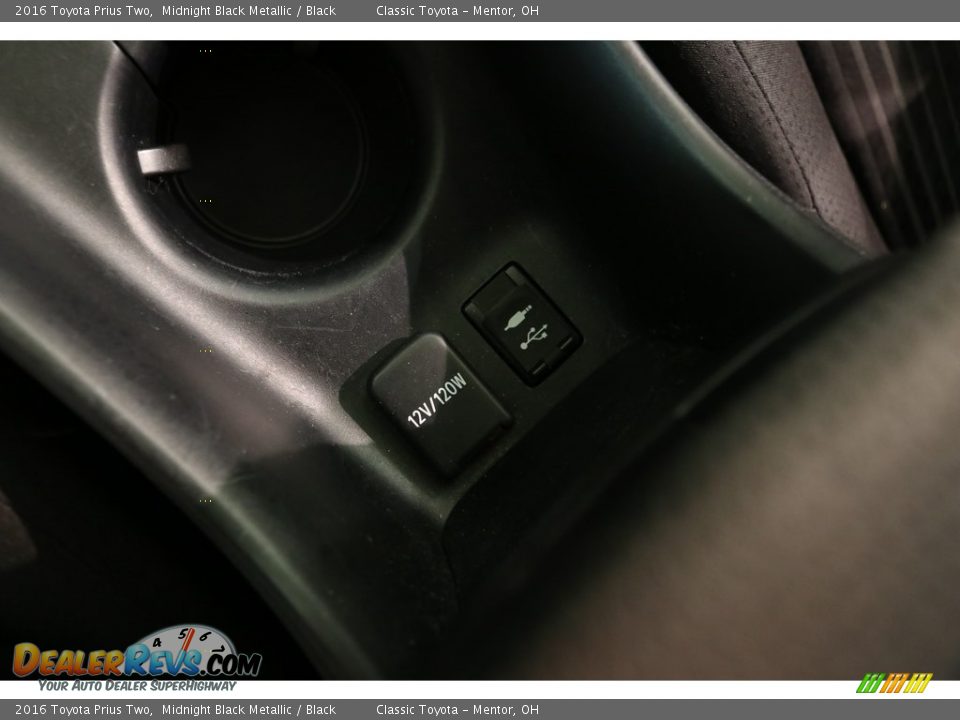 2016 Toyota Prius Two Midnight Black Metallic / Black Photo #14