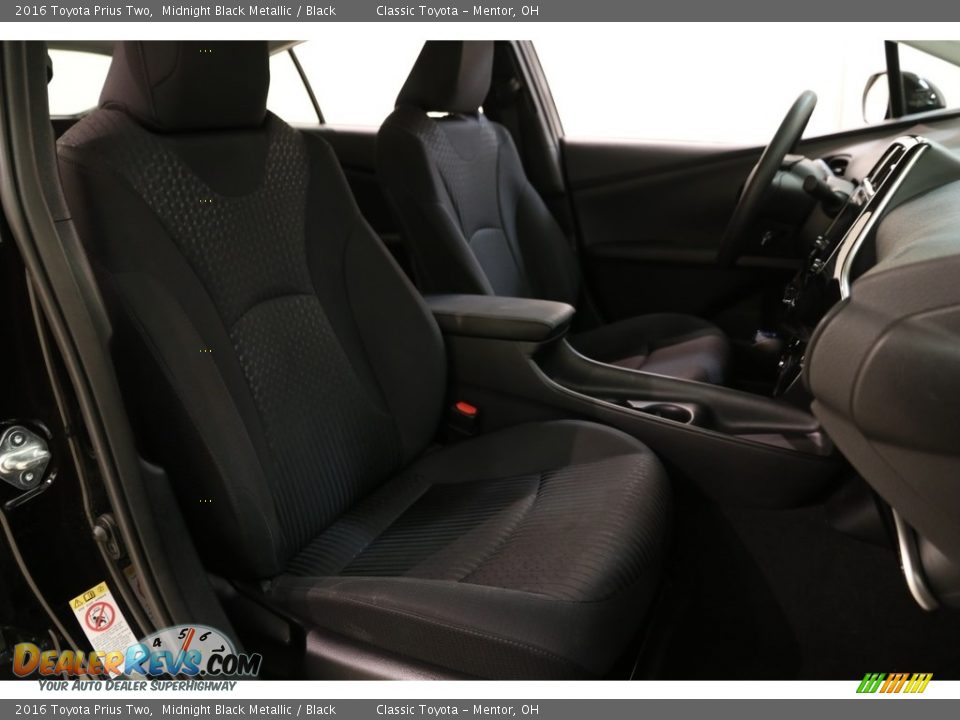 2016 Toyota Prius Two Midnight Black Metallic / Black Photo #15
