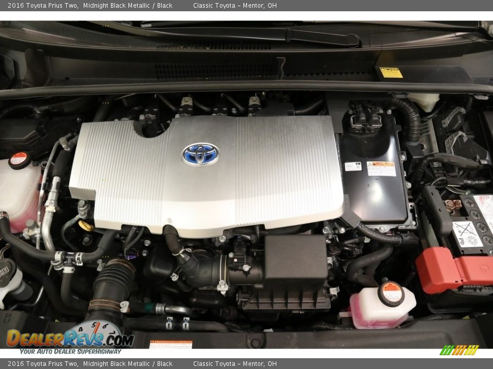 2016 Toyota Prius Two Midnight Black Metallic / Black Photo #19