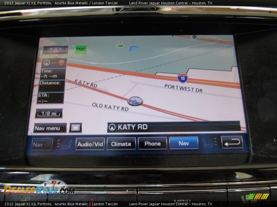 2012 Jaguar XJ XJL Portfolio Azurite Blue Metallic / London Tan/Jet Photo #32
