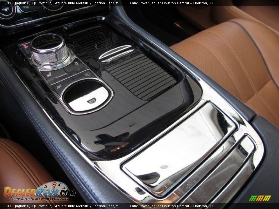 2012 Jaguar XJ XJL Portfolio Azurite Blue Metallic / London Tan/Jet Photo #35