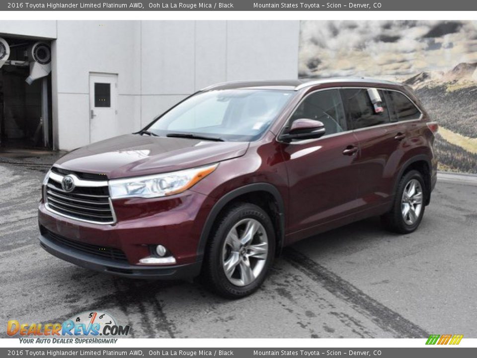 2016 Toyota Highlander Limited Platinum AWD Ooh La La Rouge Mica / Black Photo #2