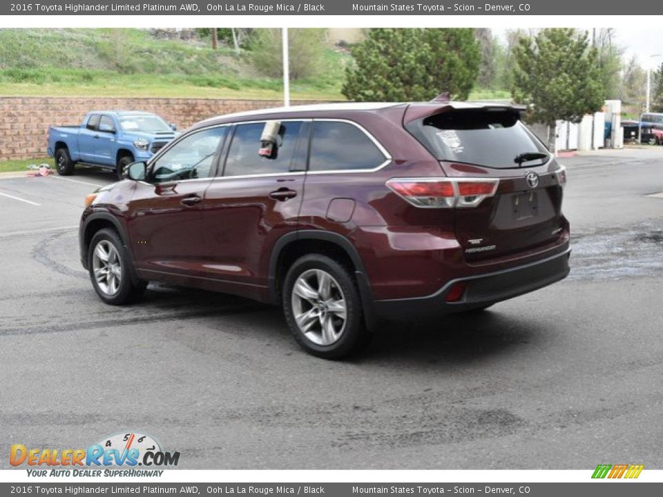 2016 Toyota Highlander Limited Platinum AWD Ooh La La Rouge Mica / Black Photo #4