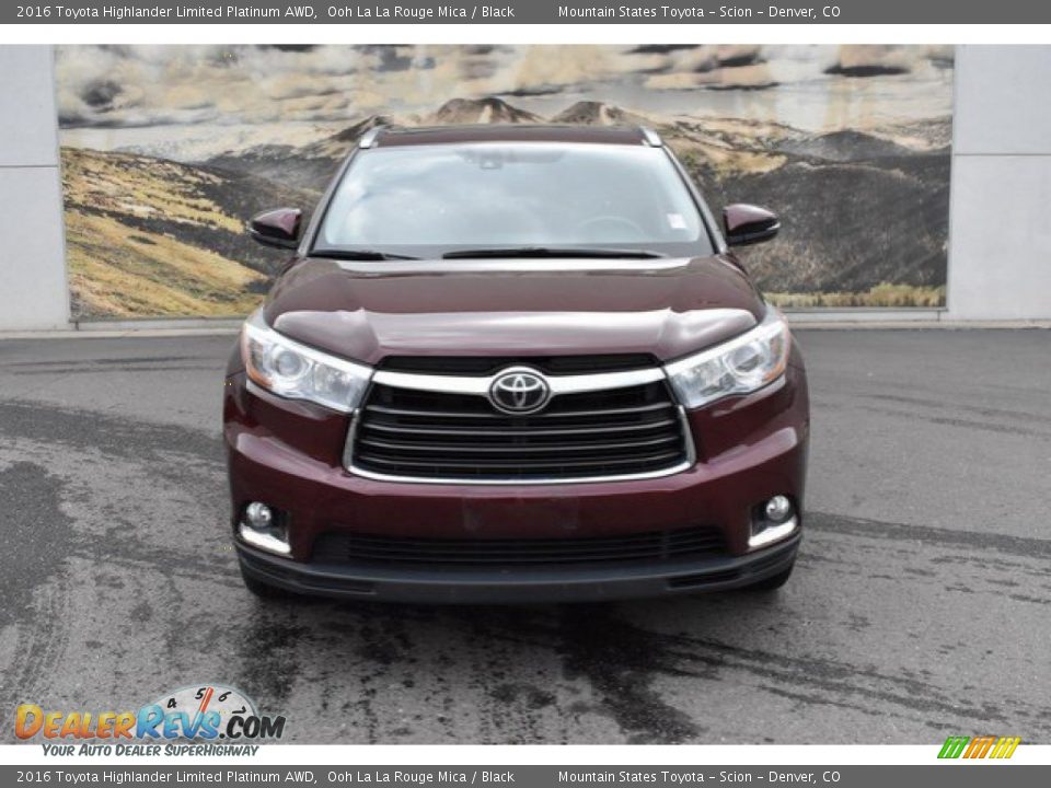 2016 Toyota Highlander Limited Platinum AWD Ooh La La Rouge Mica / Black Photo #8