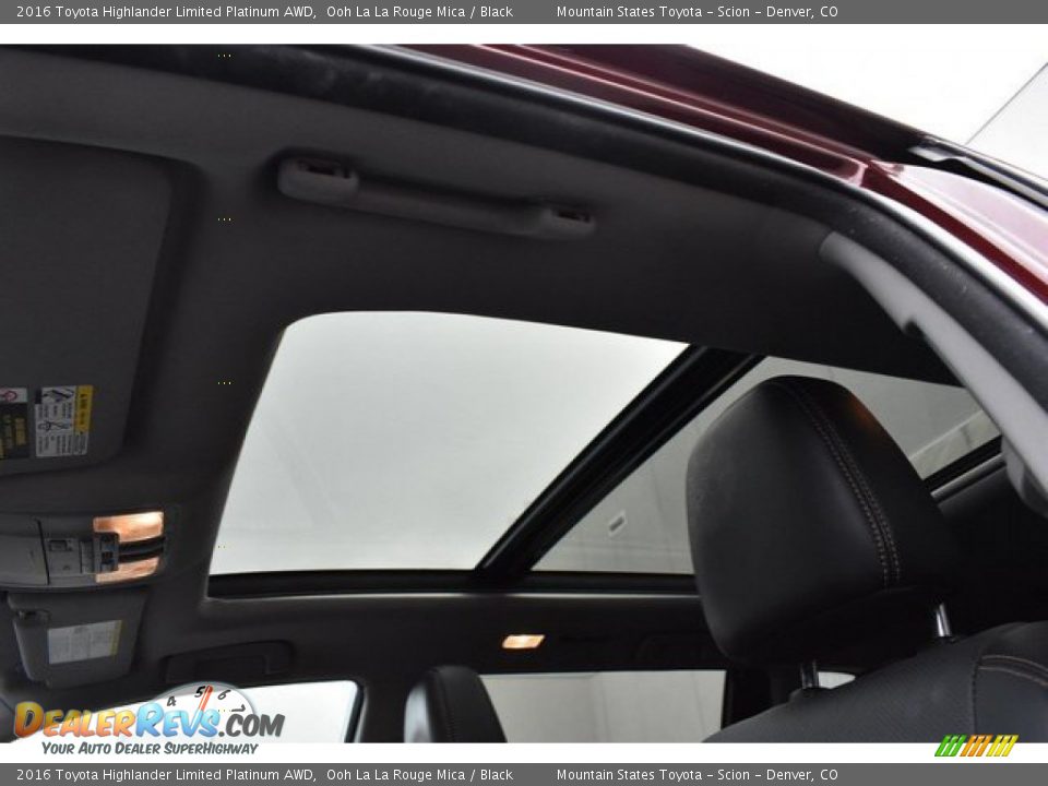 2016 Toyota Highlander Limited Platinum AWD Ooh La La Rouge Mica / Black Photo #10