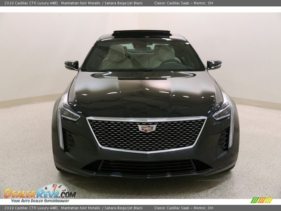 2019 Cadillac CT6 Luxury AWD Manhattan Noir Metallic / Sahara Beige/Jet Black Photo #2