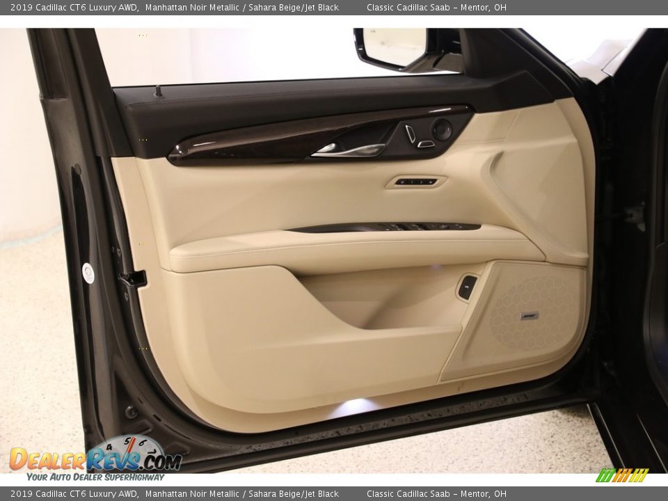 2019 Cadillac CT6 Luxury AWD Manhattan Noir Metallic / Sahara Beige/Jet Black Photo #4