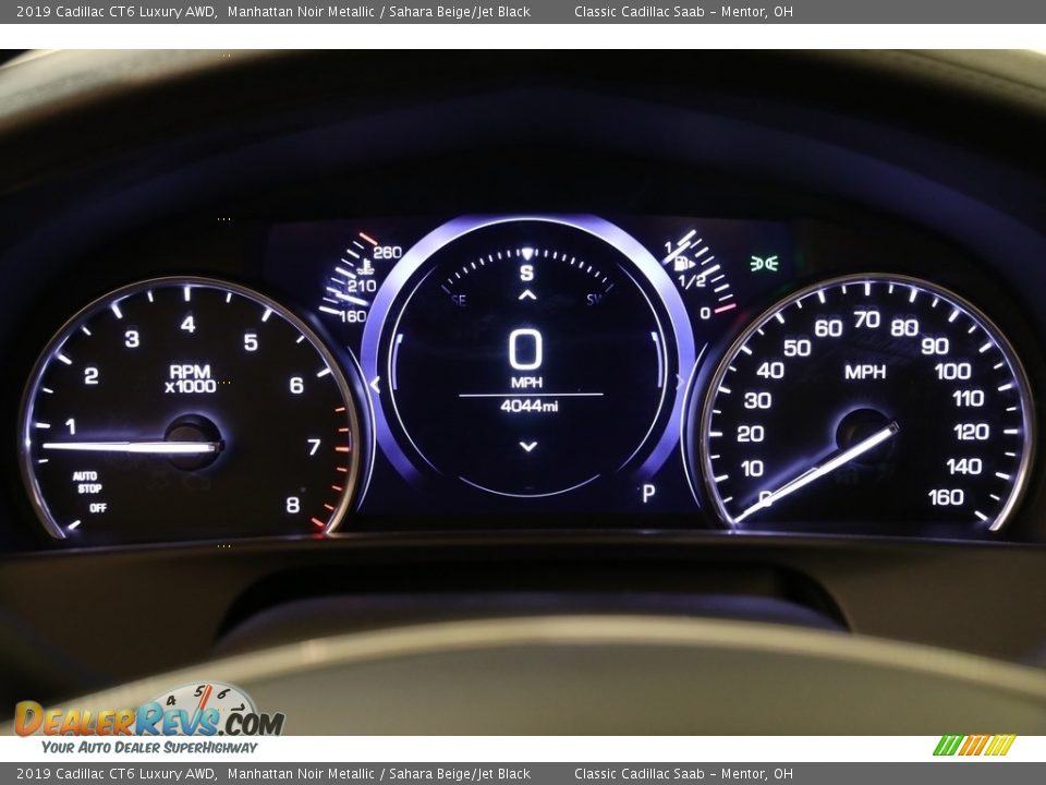 2019 Cadillac CT6 Luxury AWD Manhattan Noir Metallic / Sahara Beige/Jet Black Photo #8