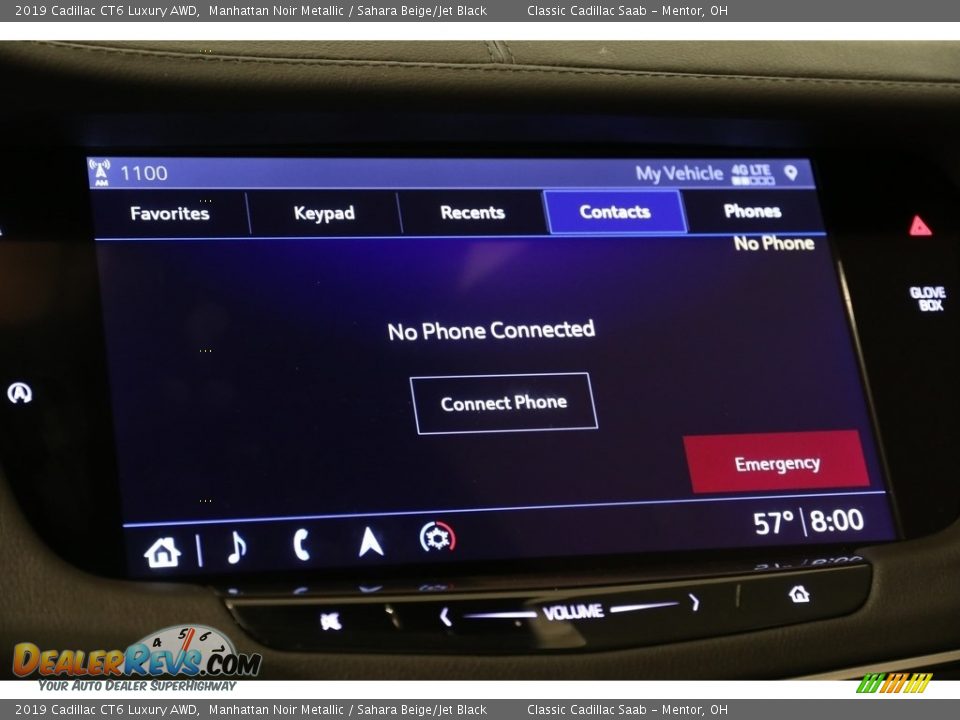 2019 Cadillac CT6 Luxury AWD Manhattan Noir Metallic / Sahara Beige/Jet Black Photo #12