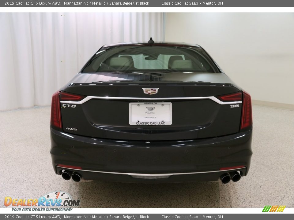 2019 Cadillac CT6 Luxury AWD Manhattan Noir Metallic / Sahara Beige/Jet Black Photo #20