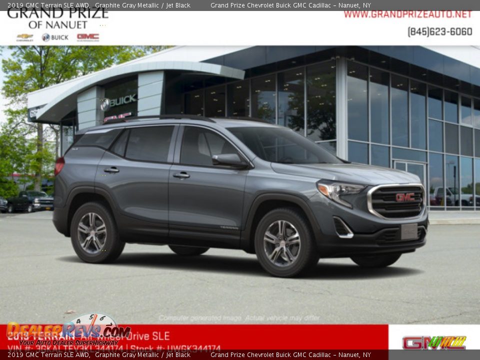 2019 GMC Terrain SLE AWD Graphite Gray Metallic / Jet Black Photo #4