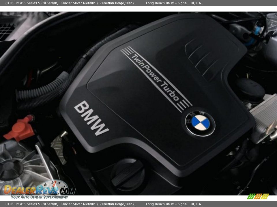 2016 BMW 5 Series 528i Sedan Glacier Silver Metallic / Venetian Beige/Black Photo #27
