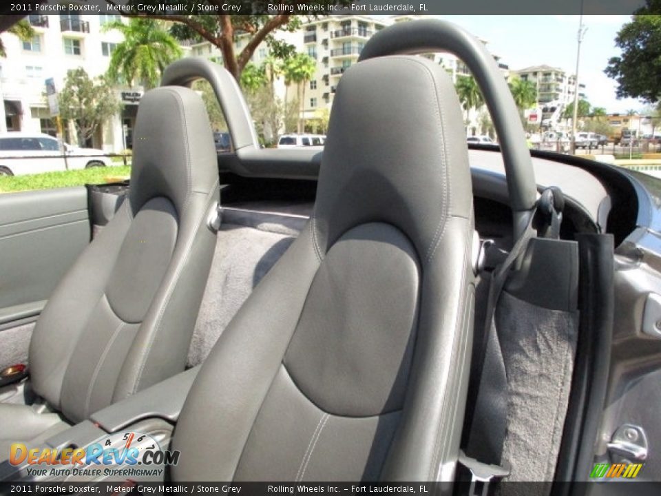 2011 Porsche Boxster Meteor Grey Metallic / Stone Grey Photo #6