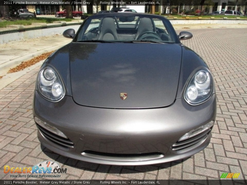 2011 Porsche Boxster Meteor Grey Metallic / Stone Grey Photo #7