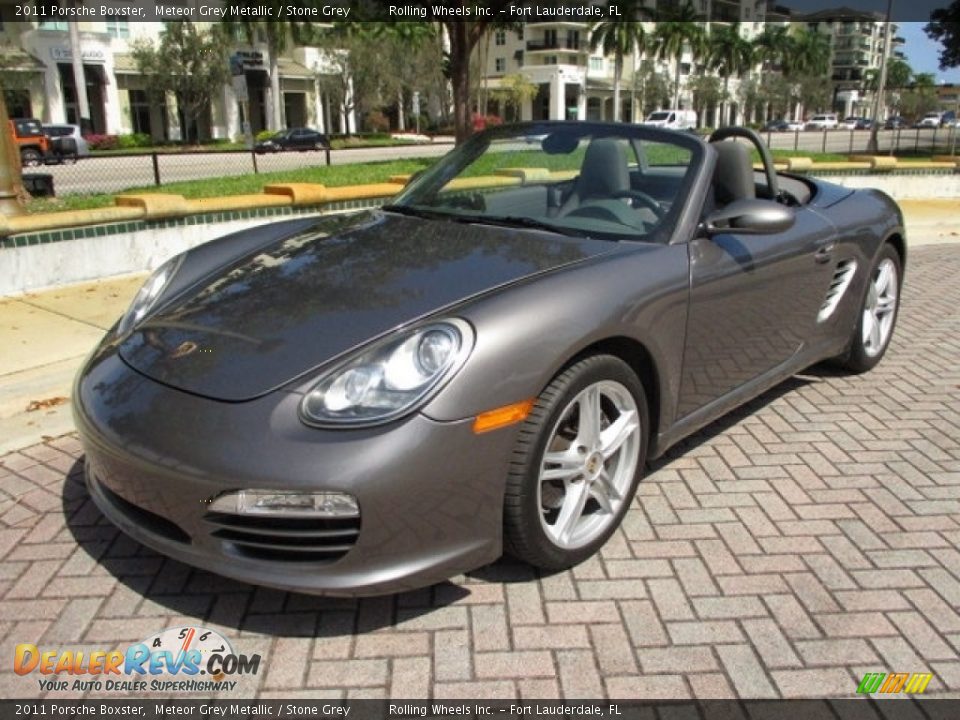 2011 Porsche Boxster Meteor Grey Metallic / Stone Grey Photo #9