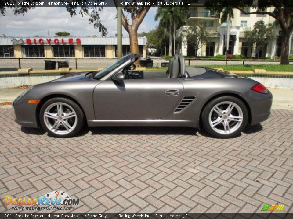 2011 Porsche Boxster Meteor Grey Metallic / Stone Grey Photo #11