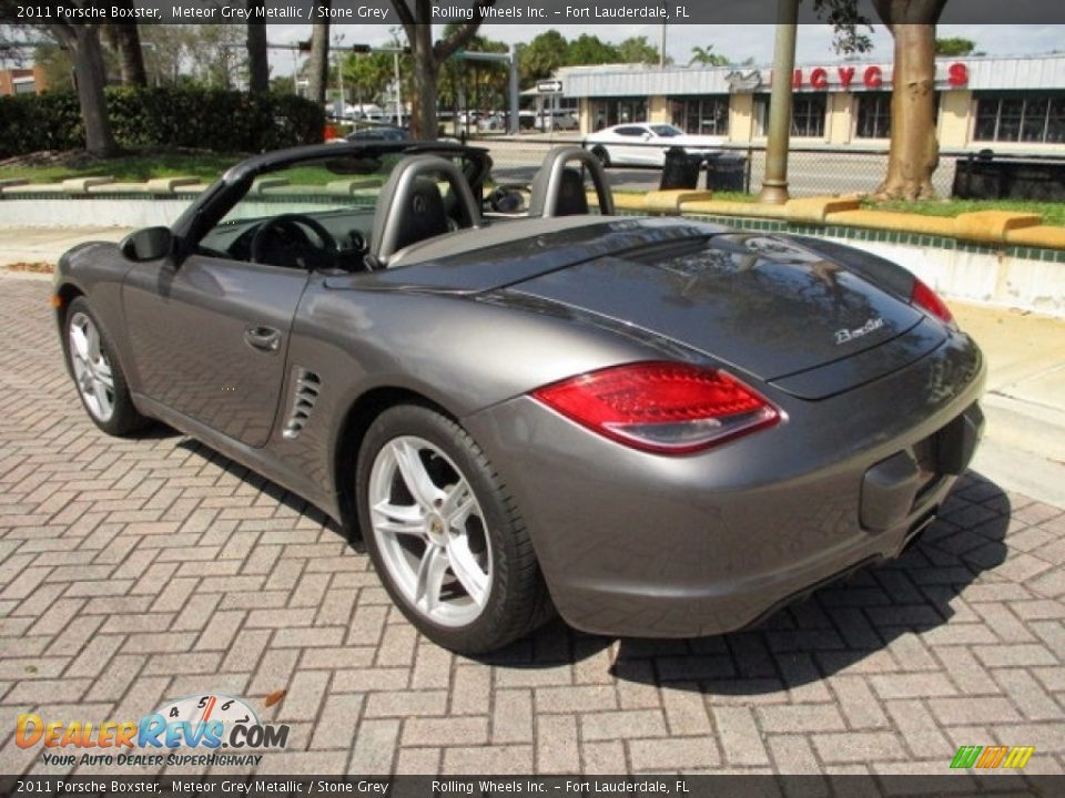 2011 Porsche Boxster Meteor Grey Metallic / Stone Grey Photo #13