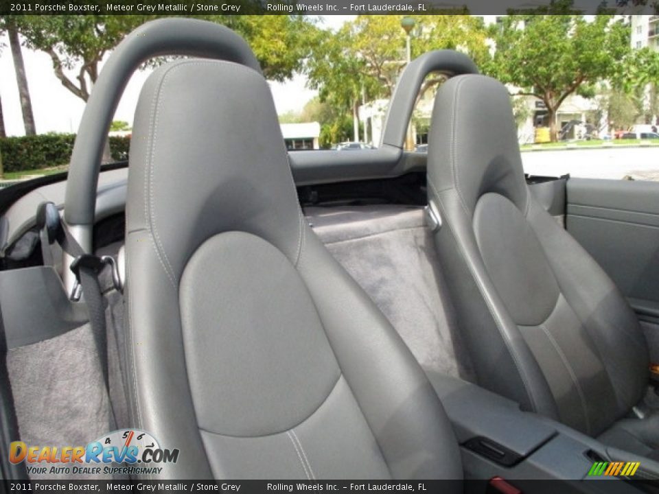 2011 Porsche Boxster Meteor Grey Metallic / Stone Grey Photo #14