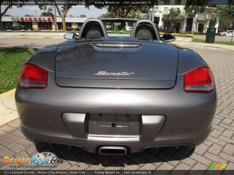 2011 Porsche Boxster Meteor Grey Metallic / Stone Grey Photo #15