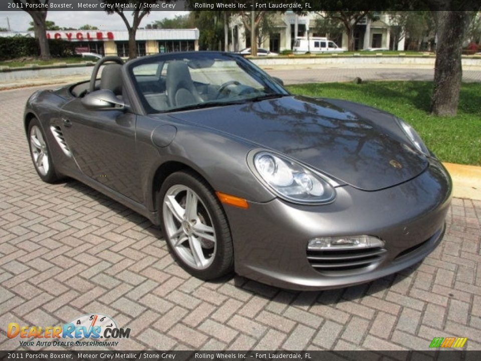 2011 Porsche Boxster Meteor Grey Metallic / Stone Grey Photo #22