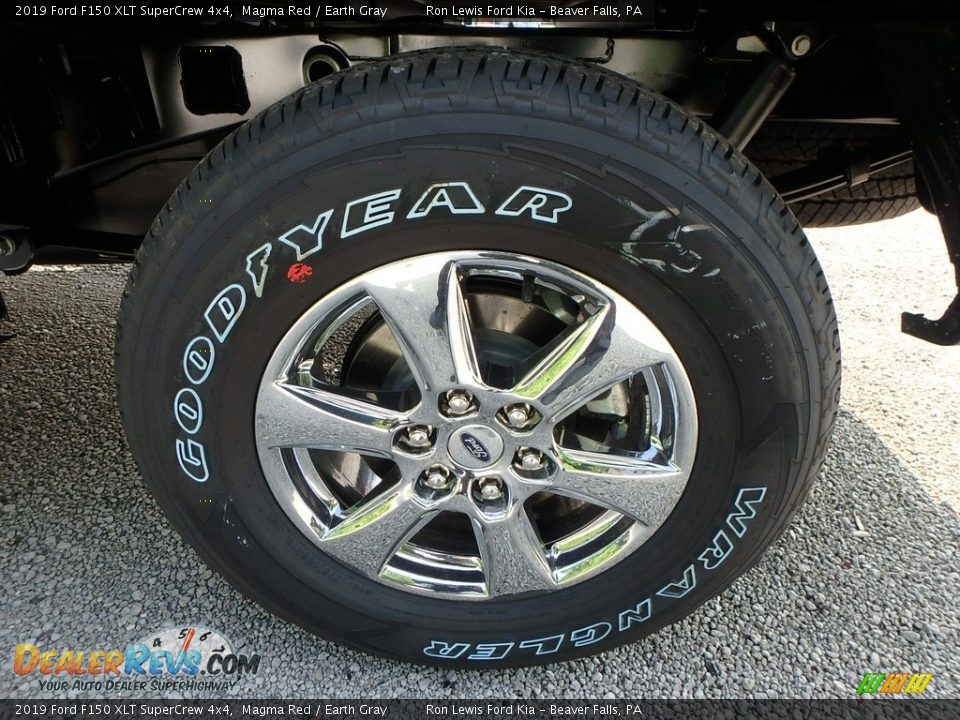 2019 Ford F150 XLT SuperCrew 4x4 Magma Red / Earth Gray Photo #9