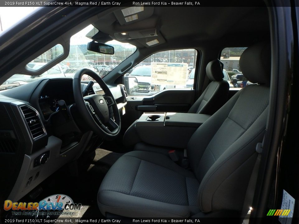 2019 Ford F150 XLT SuperCrew 4x4 Magma Red / Earth Gray Photo #10