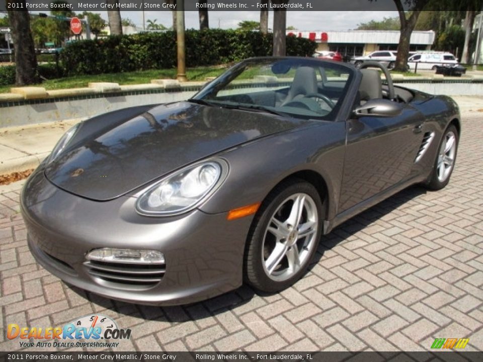 2011 Porsche Boxster Meteor Grey Metallic / Stone Grey Photo #32